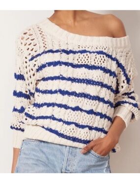 LINE The Label Cleo Open Knit Sweater Small